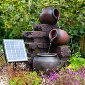 Tumbling Pots Solar Fountain