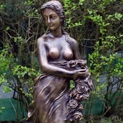 Iris Garden Statue Bronze
