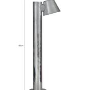 Halse Garden Path Tower Light Silver Dimensions