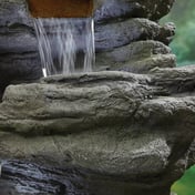 Atlas Falls Stone Garden Water Feature Detail