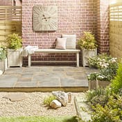 Abbey 10.22m Paving Random Patio Kit Antique Colour