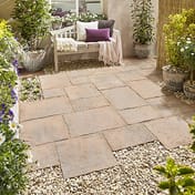 Minster Random Paving Patio Kit in Autumn Brown