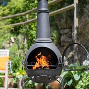Extra Large Murcia Steel Chimenea with Grill and Cover