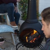 Extra Large Murcia Steel Woodburning Chimenea with Grill