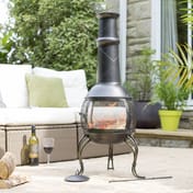 Large Leon Steel Patio Chimenea