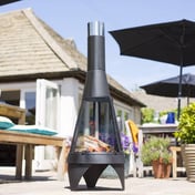 Medium Colarado Mesh Steel Garden Chimenea