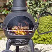 Medium Murcia Steel Woodburning Chimenea with Grill