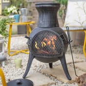 Squat Steel Garden Chimenea