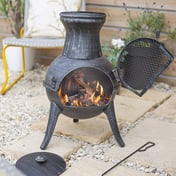 Squat Steel Patio Chimenea