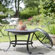 Boston Steel Firebowl with Lid