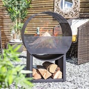 Camacha Steel Garden Fireplace