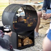 Camacha Steel Patio Fireplace