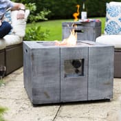 Daytona Wood Effect Gas Patio Firepit