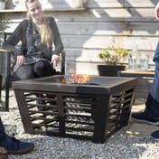 Elda Steel Firepit with BBQ Grill