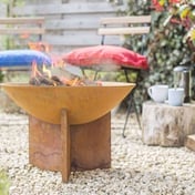 Kala Patina Cast Iron Firepit