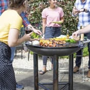 Pittsburgh Steel Firepit with Plancha Hot Plate