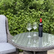 Lichfield Campania Bistro Set Glass Top