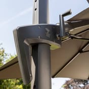 Garden Must Haves Royce Executive 3m Cantilever Parasol Smoke Winch
