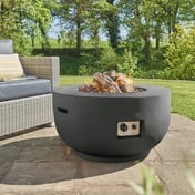 Happy Cocooning 91cm Black Outdoor Gas Fire Pit