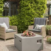 Happy Cocooning 60cm Grey Gas Outdoor Fire Pit