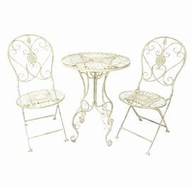 Blaydon Antiqued Metal Bistro Set