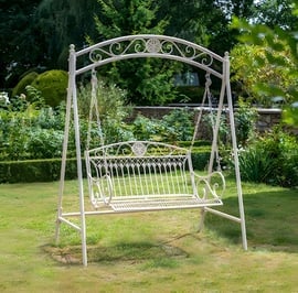 Cinderford Cream Metal Swing Seat