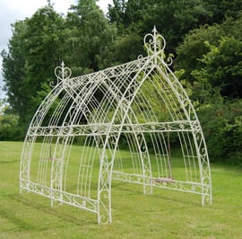 Cream Gothic Metal Garden Tunnel