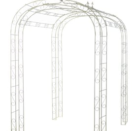 Cream Metal Garden Arch Tunnel