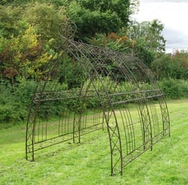 Bronze Gothic Metal Garden Tunnel
