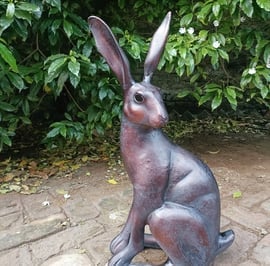 Large Sitting Hare Garden Ornament