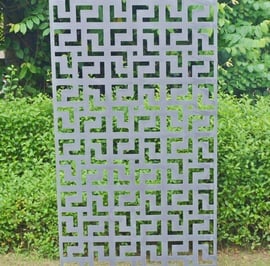 Mosaic Steel Decorative Garden Screen 1.8m