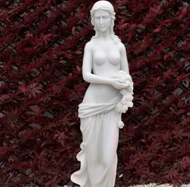 Isobelle Garden Statue in White