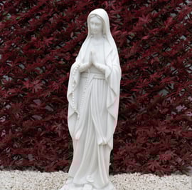 Mary Garden Statue in White