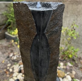 Basalt Statement Column Garden Water Feature