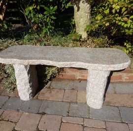 Worchester Pink Granite Garden Bench