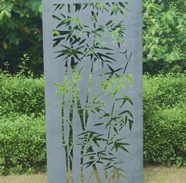 Bamboo Steel Decorative Garden Screen 1.8m