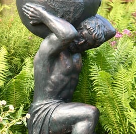 Atlas Resin Garden Ornament 