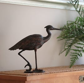 Egret Metal Garden Ornament