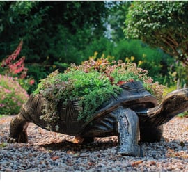 Large Tortoise Metal Garden Planter