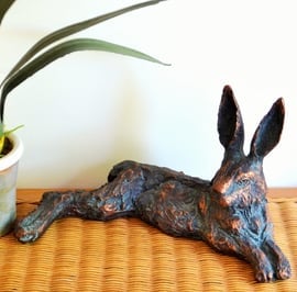 Lazy Hare Metal Garden Ornament