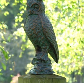 Long Eared Owl Metal Garden Ornament