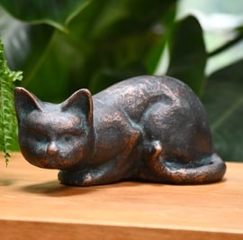 Lying Cat Metal Garden Ornament