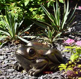 Sitting Toad Metal Garden Ornament
