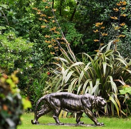 Small Tiger Metal Garden Ornament