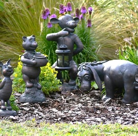 Small Winnie the Pooh Garden Ornament Set of 5