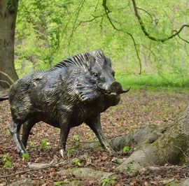 Wild Boar Metal Garden Ornament
