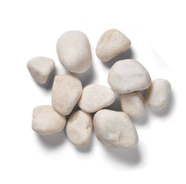 Pearl White Decorative Cobbles 750kg Bag