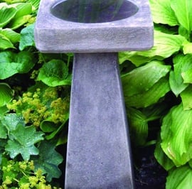 Simple Stone Birdbath