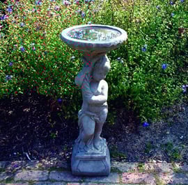 Urchin Stone Birdbath