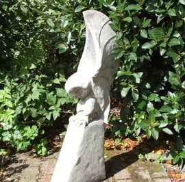 Barn Owl Stone Ornament